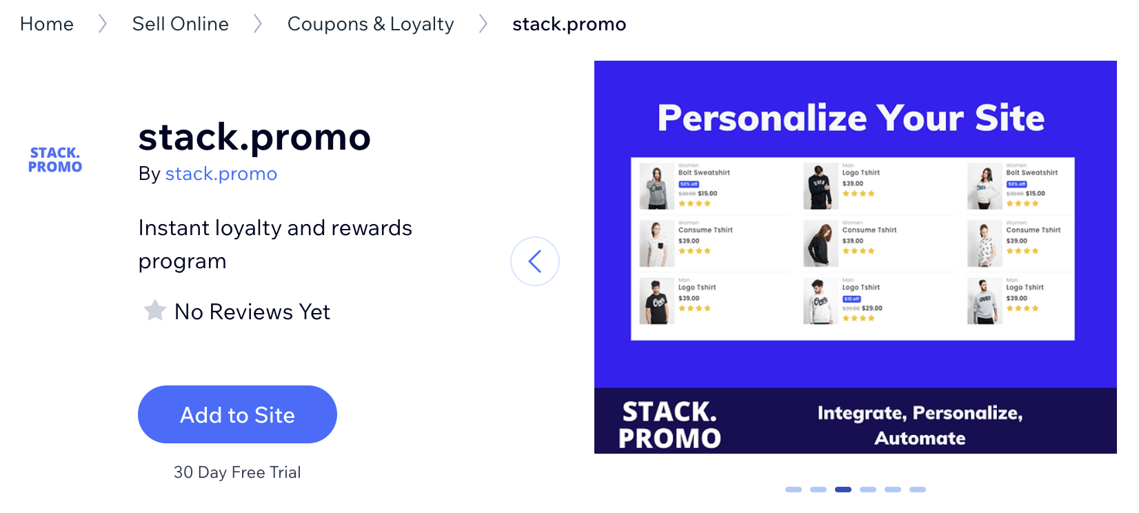 select stack.promo app